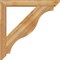 Ekena Millwork Funston Slat Rough Sawn Bracket w/ Offset Brace, Western Red Cedar, 6"W x 40"D x 40"H BKT0604X40X40FST06RWR - alternate 2